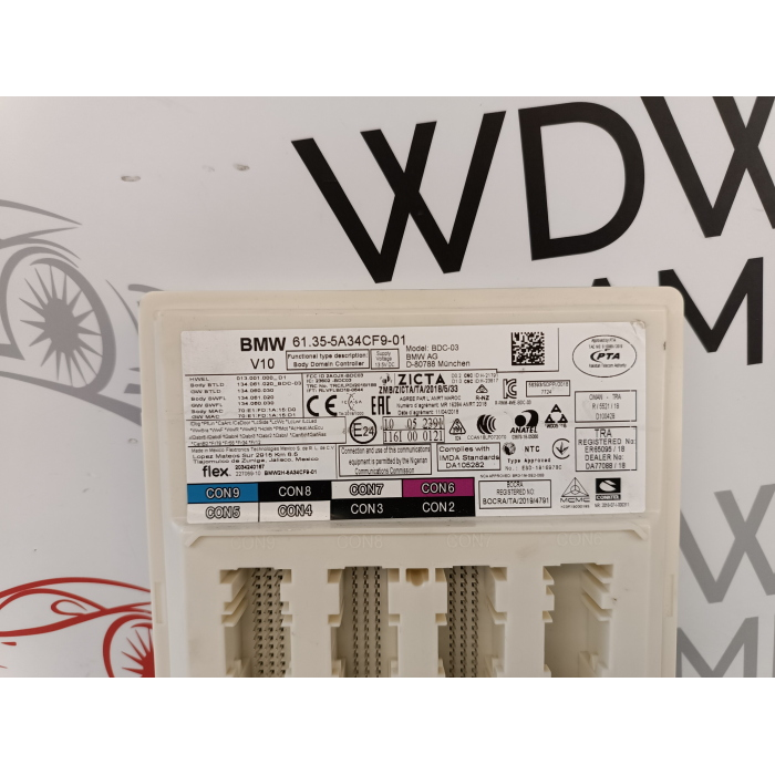6135-5A34CF9 CENTRALINA BODY COMPUTER BMW X6 G06 F96 XDRIVE30D (2019\2023) 100249500001