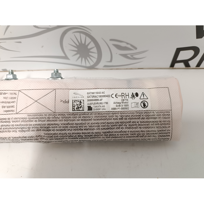 GX73611D32-AC / 308604999 AIRBAG SEDILE ANTERIORE DESTRO DESTRA JAGUAR F-PACE (2016\2020)