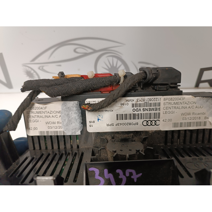 8P0820043F GRUPPO COMANDI CLIMA CENTRALINA A/C AUDI A3 8P 8PA 2003-2013 8P0820043