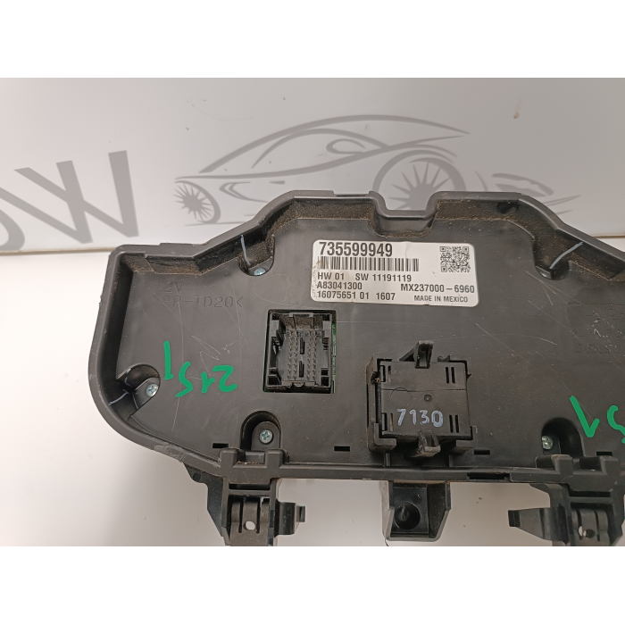 735599949 CENTRALINA GRUPPO COMANDI CLIMA FIAT NEW PANDA CROSS 2012-2023 