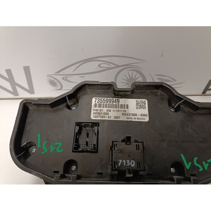 735599949 CENTRALINA GRUPPO COMANDI CLIMA FIAT NEW PANDA CROSS 2012-2023 