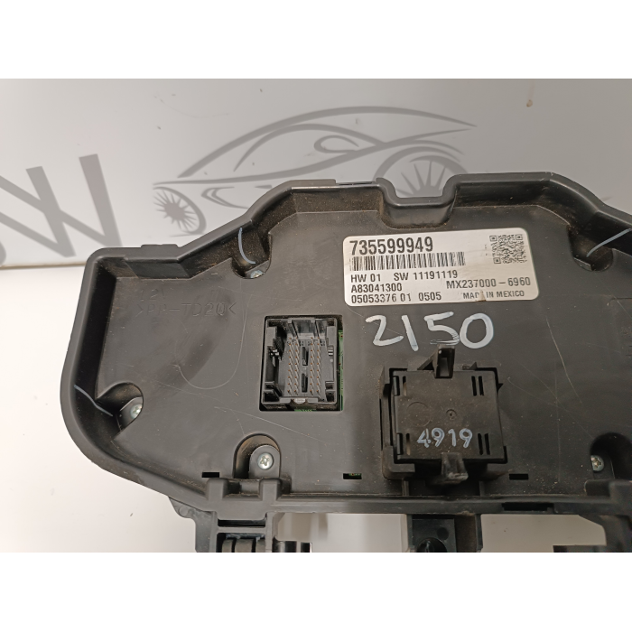735599949 GRUPPO COMANDI CLIMA ARIA CONDIZIONATA FIAT NEW PANDA 2012-2023
