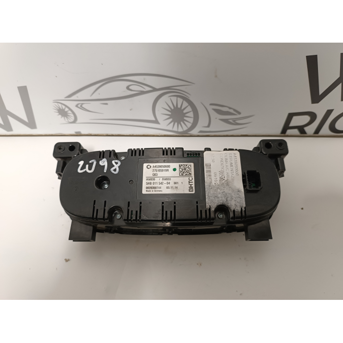 A4539050600 STRUMENTAZIONE GRUPPO COMANDI CLIMA A/C ARIA STUFA SMART W453 