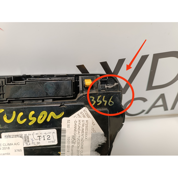 97250D3XXX GRUPPO COMANDI STUFA ARIA CLIMA A/C HYUNDAI TUCSON 2015-2020 