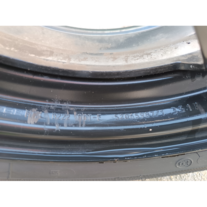 52065987 1 CERCHIO IN FERRO DA 15 4 FORI LANCIA YPSILON 1.0 HYBRID 2011-2024 