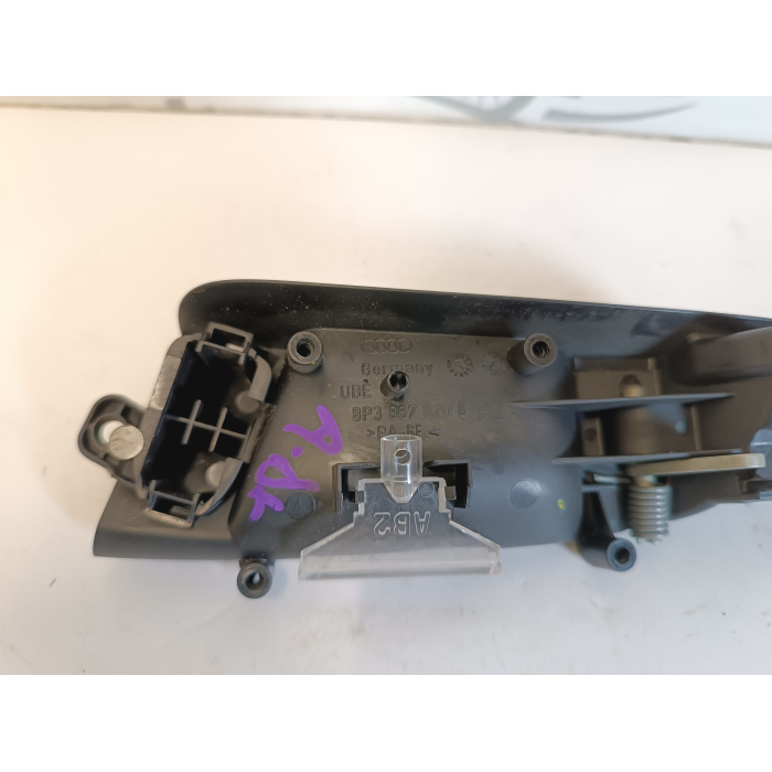 8P3867020B MANIGLIA INTERNA CROMATA PORTA ANTERIORE DESTRA AUDI A3 8P 2003\2007