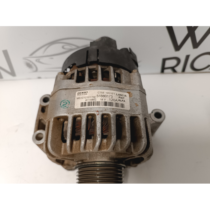 51880173 MS1012101700 ALTERNATORE 14V 120A 312B1000 1.3 95CV FIAT 500 PANDA - LANCIA - ALFA ROMEO