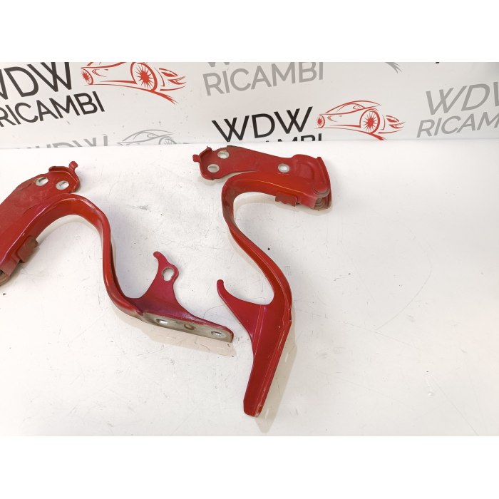 COPPIA CERNIERE CERNIERA COFANO ANTERIORE LATO DX \ SX FIAT 500 1.4 (2007\2015)