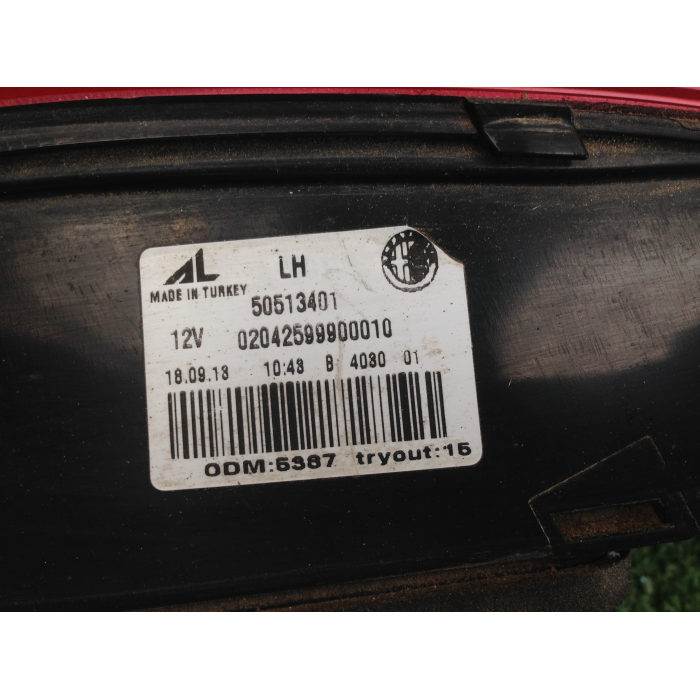 50513401 FANALE FANALINO STOP POSTERIORE SINISTRO SX ALFA ROMEO GIULIETTA > 2013