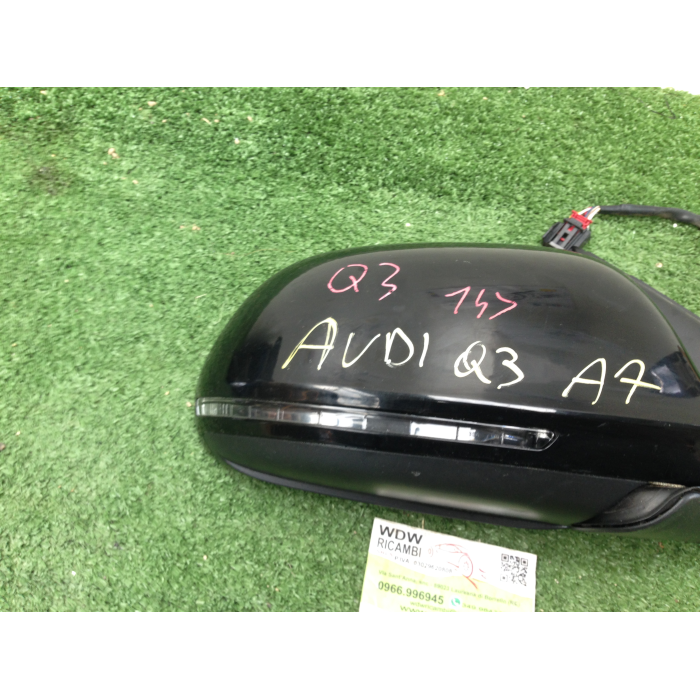SPECCHIETTO RETROVISORE ESTERNO DESTRO DX ELETTRICO 12 PIN AUDI Q3 8U 2014>