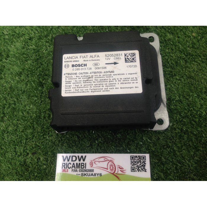 CENTRALINA MODULO SENSORE SRS LANCIA YPSILON 843 - 52052831 0285013728 2011>