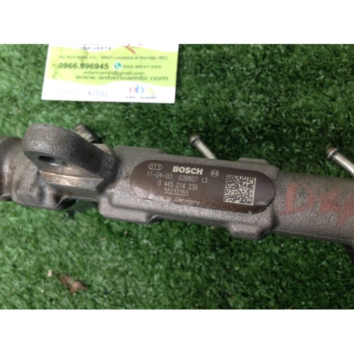 55232355 FLAUTO INIEZIONE DIESEL FIAT LANCIA 1.3 MTJ 95CV 0445214239 - 039807L5