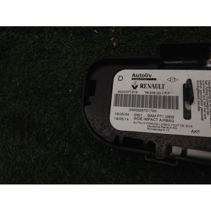 8200371819 AIRBAG SEDILE LATERALE DESTRO DX RENAULT GRAND SCENIC II SERIE 1.9 DCI -2004-
