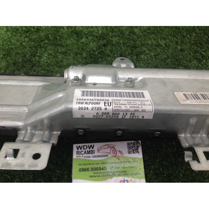 A2098601305 AIRBAG PORTA LATERALE ANTERIORE SINISTRO SX MERCEDES CLK (W209)