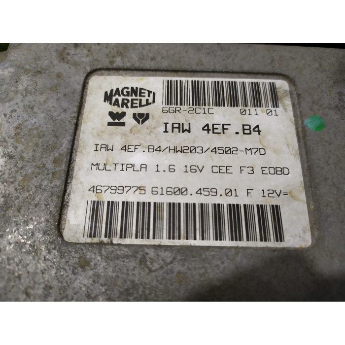 46799775 CENTRALINA MOTORE FIAT MULTIPLA 1 1° I PRIMA SERIE