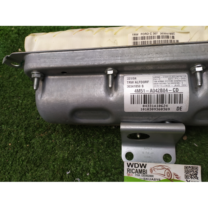 4M51-A042B84-CD AIRBAG CRUSCOTTO PASSEGGERO LATO DESTRO DX FORD FOCUS II 1.6
