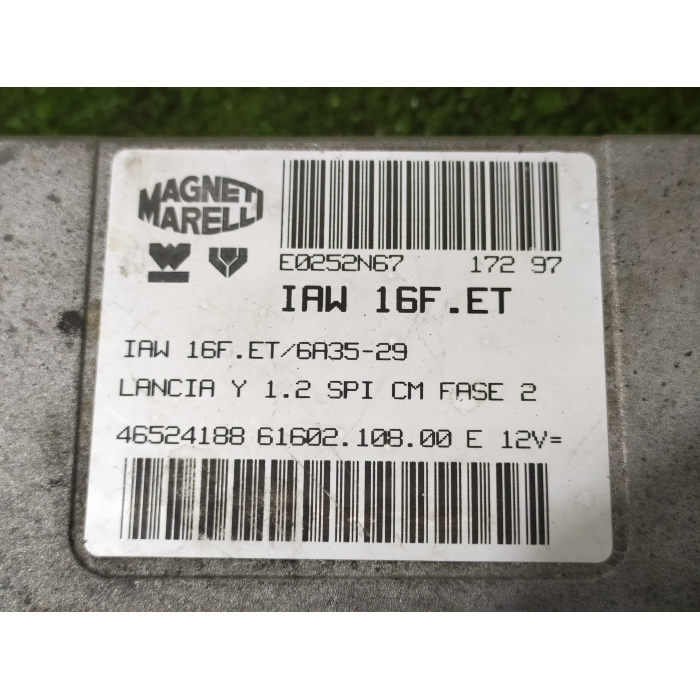 46524188 CENTRALINA INIEZIONE MOTORE ECU LANCIA Y 1.2 60CV (1995/2003) (840A)