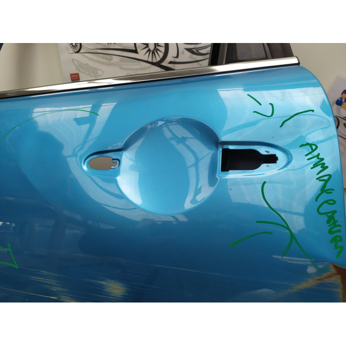 PORTIERA PORTA SPORTELLO POSTERIORE SINISTRA SX MINI COOPER S F55 -DANNEGGIATA-