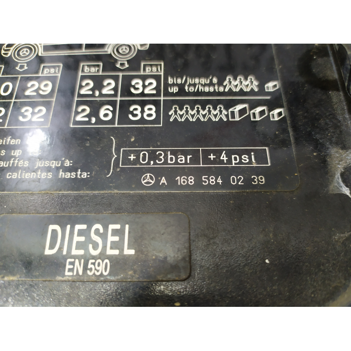 SPORTELLO SPORTELLINO TAPPO SERBATOIO CARBURANTE MERCEDES CLASSE A (W168)