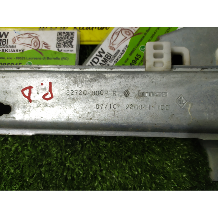 ALZAVETRO ALZACRISTALLO PORTIERA POSTERIORE DESTRO DX RENAULT MEGANE 3°