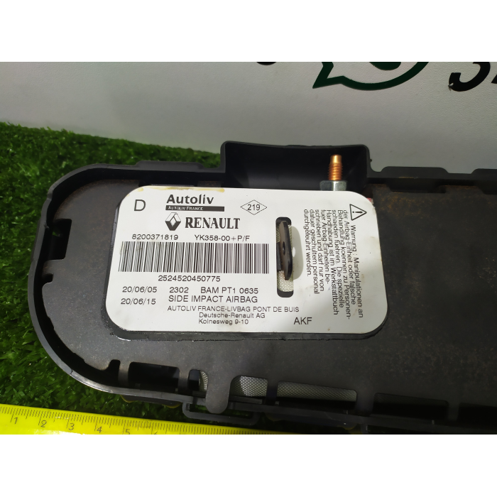 AIRBAG SEDILE LATO ANTERIORE ANT DESTRO DX RENAULT SCENIC MEGANE (2003\2009)