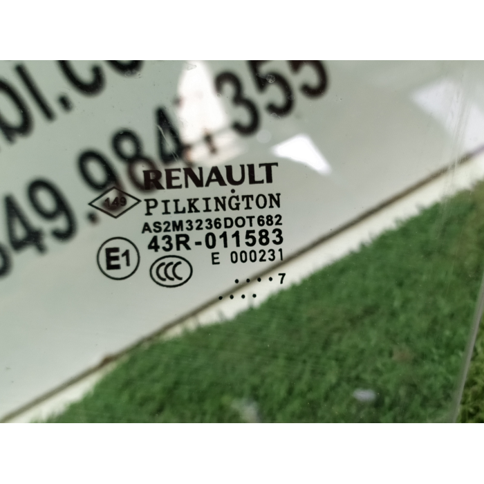 VETRO CRISTALLO SCENDENTE PORTA ANTERIORE ANT SINISTRO SX RENAULT CAPTUR 