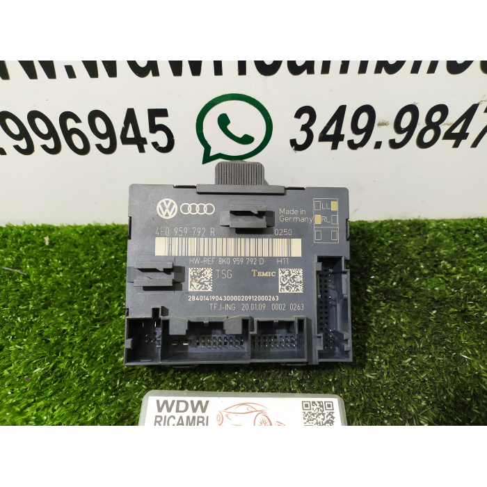 CENTRALINA PORTA PORTIERA ANTERIORE ANT LATO DESTRO DX AUDI A6 (C6) 