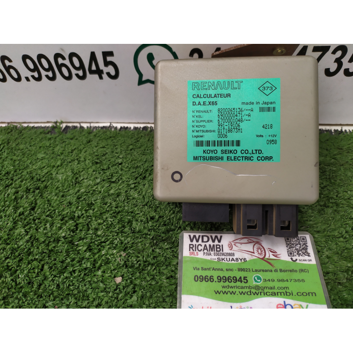 8200265136A CENTRALINA SERVOSTERZO ELETTRICO RENAULT CLIO II SECONDA SERIE
