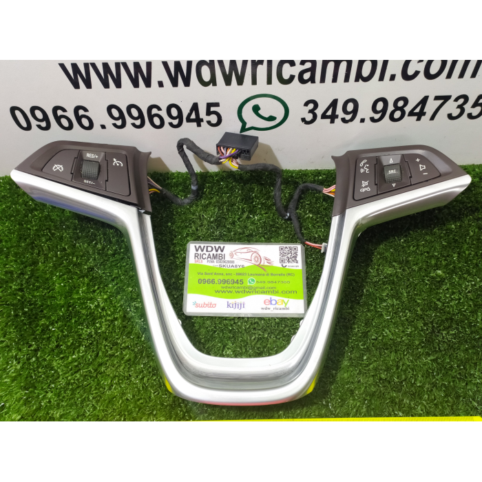 COMANDI AL VOLANTE MULTIFUNZIONALE VOLUME RADIO CORNICE OPEL INSIGNA (A)