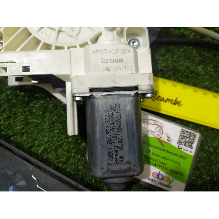 965873102 MECCANISMO MOTORINO ALZAVETRO ANTERIORE ANT DESTRO DX AUDI Q5 2.0 TDI