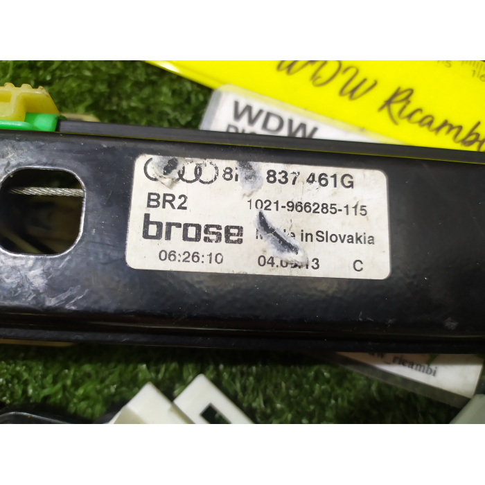 8R837461G MECCANISMO MOTORINO ALZAVETRO ANTERIORE ANT SINISTRO SX AUDI Q5 2.0 TDI