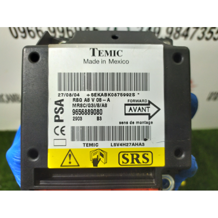 CENTRALINA SENSORE AIRBAG CRASCH CITROEN C3 (2002\2009) 2004  1.4 HDI 