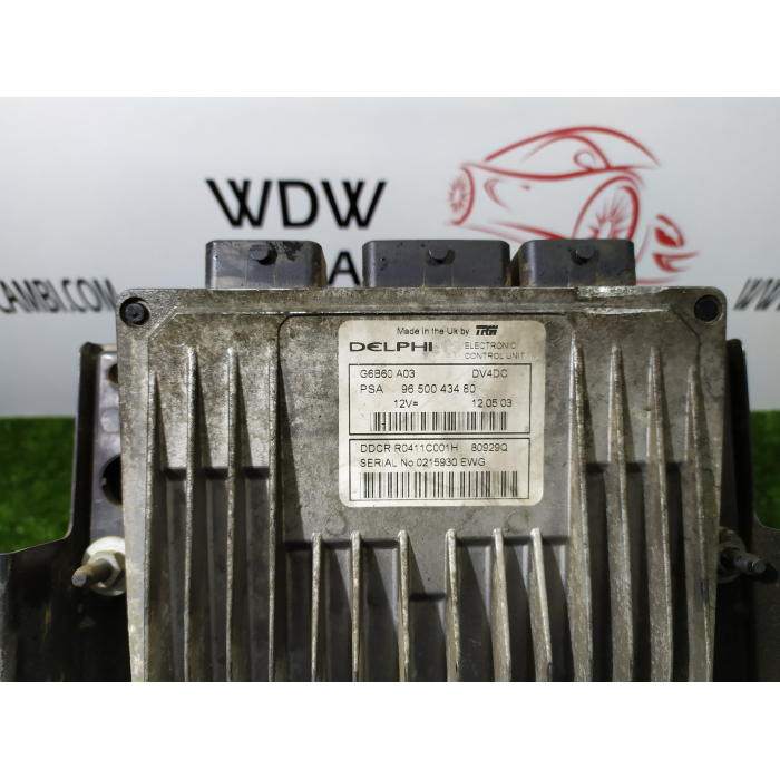 9650043480 CENTRALINA INIEZIONE MOTORE ECU CITROEN C3 1.4 / 1.6 1° (2002\2009) 