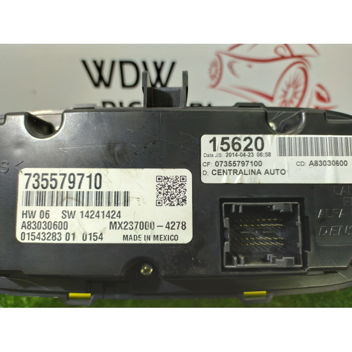 735579710 GRUPPO COMANDI CLIMA ARIA CALDA CONDIZIONATA A/C FIAT 500L