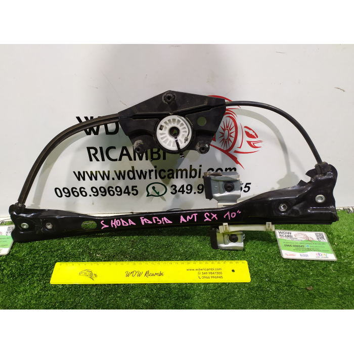 MECCANISMO ALZAVETRO ALZACRISTALLO ANTERIORE SINISTRO SX SKODA FABIA (5J) (2007\2014)
