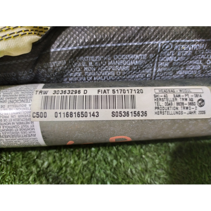 517017120 AIRBAG TENDINA LATERALE SINISTRO SX FIAT GRANDE PUNTO (199) 1.4 