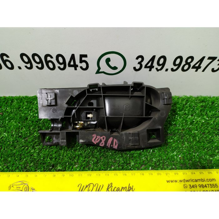 MANIGLIA INTERNA PORTA PORTIERA ANTERIORE ANT DESTRO DX PEUGEOT 208 3P 