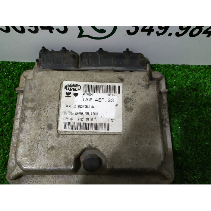 IAW4EFG3 CENTRALINA ECU MOTORE FIAT MULTIPLA 2° SERIE 1.6 BENZINA 16V 76KW 