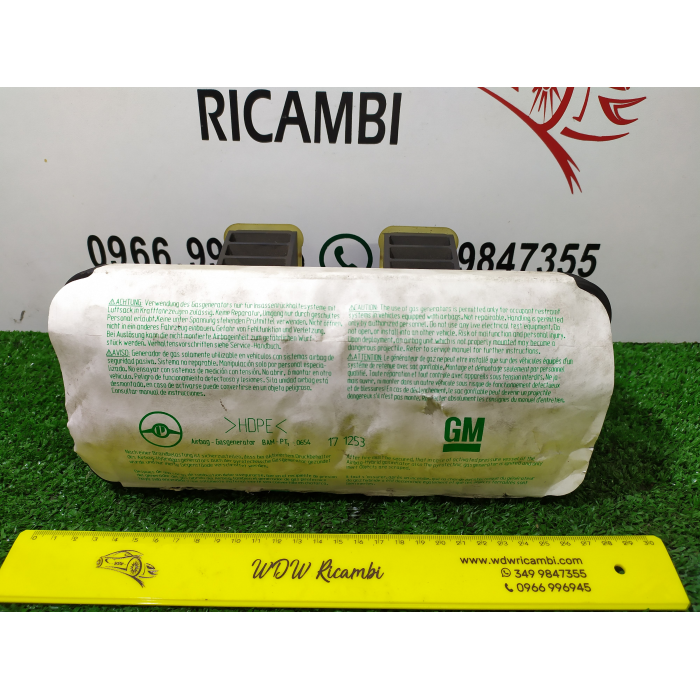 90561101 AIRBAG CRUSCOTTO ANTERIORE ANT DESTRO DX PASSEGGERO OPEL ASTRA G