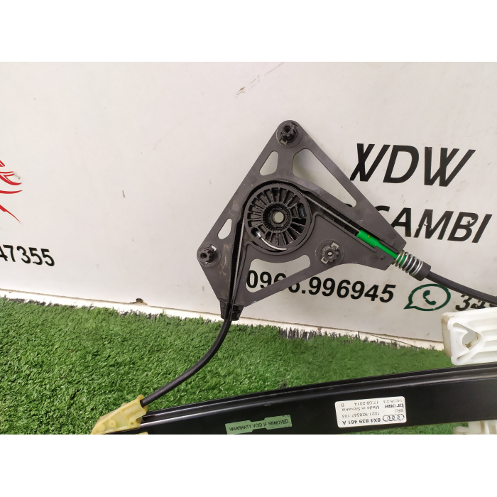 8X4839461A MECCANISMO ALZAVETRO PORTA POSTERIORE SINISTRO SX AUDI A1 SPORTBACK (2010\2018) 2016