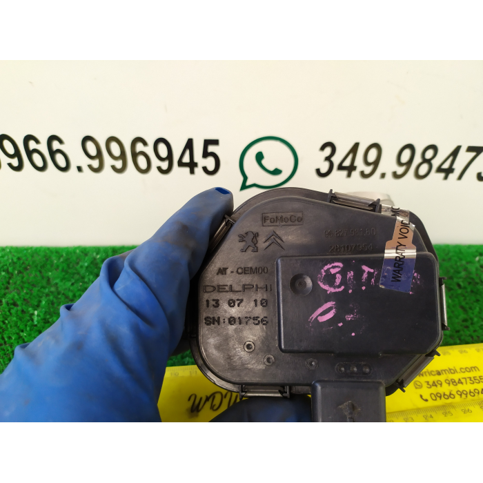 9682798180 CORPO FARFALLATO VALVOLA A FARFALLA CITROEN C3 1.6 HDI (2009\2016) 2010
