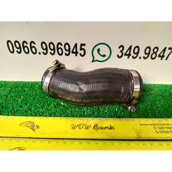 9684307380 TUBO MANICOTTO ALTAPRESSIONE INTERCOOLER CITROEN C3 1.6 HDI (2009\2016) 2010