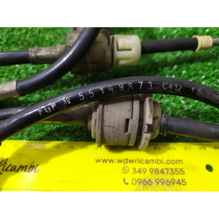 KIT DI 2 LACCI CAVO CAVI CAMBIO SELETTORE MARCE OPEL CORSA D 1.3 (2006\2014)