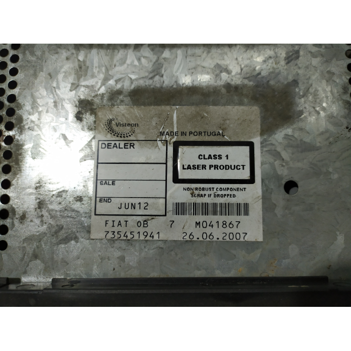 735451941 AUTORADIO STEREO LETTORE CD MP3 FIAT BRAVO (198) 2007-2014