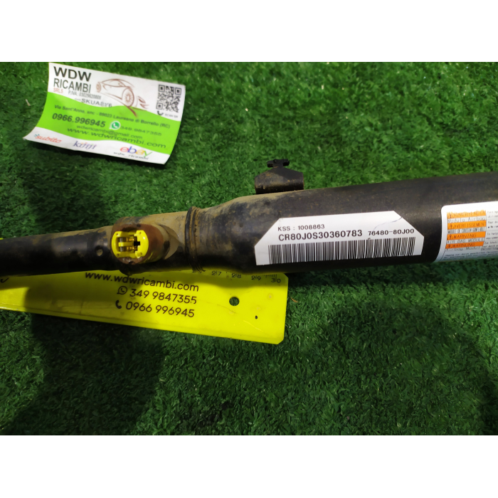 76480-80J00 AIRBAG TENDA TENDINA LATO DESTRO DX USATO FIAT SEDICI 16 4X4 1.9 (2005\2014) 2007