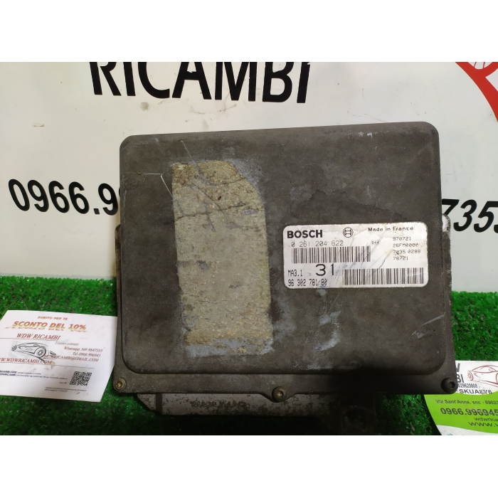 9630278180 CENTRALINA MOTORE BOSCH PEUGEOT 106 1.1 44KW 60CV (1991\1996) 1997