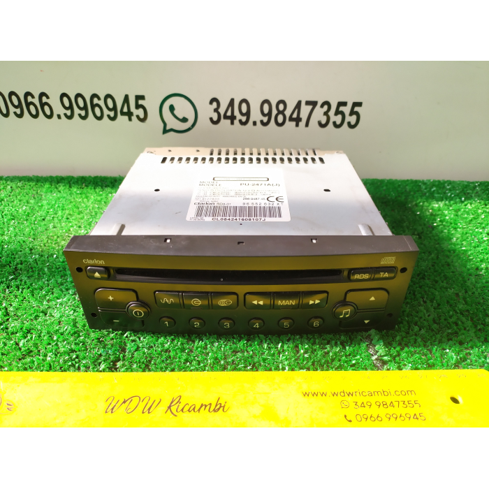 96552632XT RADIO AUTORADIO STEREO CITROEN C2 1.4 HDI (2003\2009) 2004 -NO CODE-
