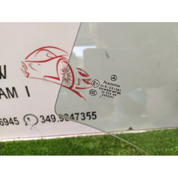 VETRO SCENDENTE PORTA POSTERIORE SINISTRO SX MERCEDES CLASSE A (W169) 2.0 (2004\2012) 2008