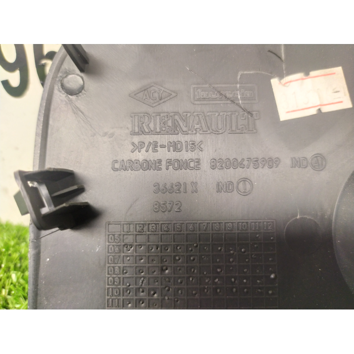 8200475909 PULSANTE CON MASCHERINA RIVESTIMENTO AIRBAG ON \ OFF RENAULT CLIO 1.5 SPORTOUR (2007\2013) 2011