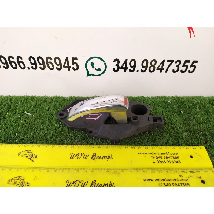 MANIGLIA INTERNA CROMATA LATO PASSEGGERO PORTA DESTRO DX FIAT 500 312 3P 2007> 